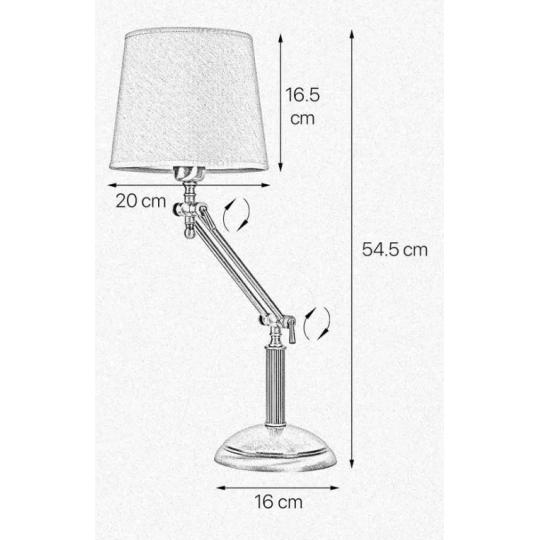 beonz elegans mediterran allithato asztali lampa vilagitas dolgozo szoba haloszoba olvasolampa szurke szovetbura vintage szecesszios 2.jpg